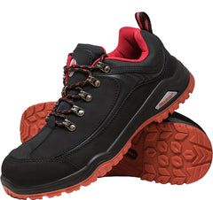 PÓŁBUTY ROBOCZE NECKER ZE SKÓRY NUBUCK, STALOWY PODNOSEK, NORMY EN20345
