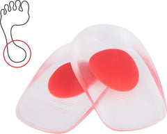 DUAL-DENSITY SILICONE HEEL PADS FOR MEN - COMFORT AND STABILITY