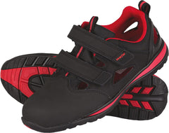 BUTY ROBOCZE VAN DLA KOBIET - SANDAŁY ZE SKÓRY NUBUK ZE STALOWYM PODNOSKIEM