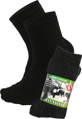 SKARPETY MĘSKIE DO PRACY, 52% BAWEŁNA - CZARNE, 5 PAR