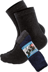 MEN'S DURABLE COTTON BLEND SOCKS 5-PACK FOR WORK & DAILY USE