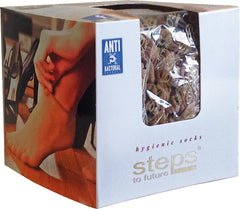 STOPKI HIGIENICZNE DAMSKIE Z POLIAMIDU Z WZMOCNIONYMI PALCAMI