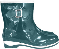 WOMEN'S LIGHTWEIGHT PVC ANKLE BOOTS FOR RAINY DAYS