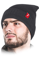 ADJUSTABLE LENGTH WINTER HAT WITH POLYESTER INSULATION AND FUR LINING