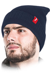 ADJUSTABLE LENGTH WINTER HAT WITH POLYESTER INSULATION AND FUR LINING