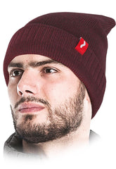 ADJUSTABLE LENGTH WINTER HAT WITH POLYESTER INSULATION AND FUR LINING