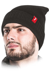 ADJUSTABLE LENGTH WINTER HAT WITH POLYESTER INSULATION AND FUR LINING