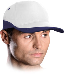 LIGHTWEIGHT COTTON CAP WITH COLORFUL INSERTS AND VELCRO FASTENING