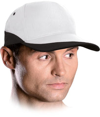 LIGHTWEIGHT COTTON CAP WITH COLORFUL INSERTS AND VELCRO FASTENING
