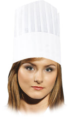 DISPOSABLE CHEF'S HATS, 100% PAPER, 10-PACK