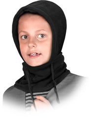 WIND-RESISTANT POLYESTER HOOD WITH ADJUSTABLE COLLAR