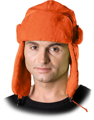 WINTER EARFLAP CAP WITH SOFT FUR TRIM AND INSULATED POLYESTER