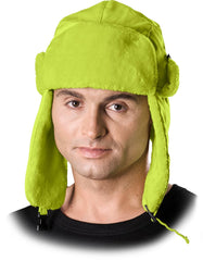 WINTER EARFLAP CAP WITH SOFT FUR TRIM AND INSULATED POLYESTER