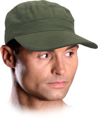 CASQUETTE EN COTON AVEC VISIÈRE RIGIDE ET RÉGLABLE