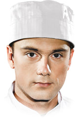 CHEF'S KITCHEN DURABLE STAIN-RESISTANT SHORT COOKING HAT