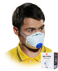 MASQUE DE PROTECTION FFP2 AVEC VALVE ET PINCE NASALE MÉTALLIQUE