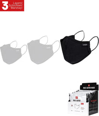 3-LAYER COTTON HYGIENE FACE MASK, REUSABLE AND ADJUSTABLE