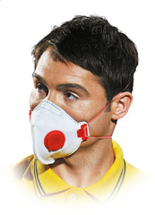 FFP3 SCHUTZ-HALBMASKE MIT AUSATEMVETIL UND NASENKLAMMER