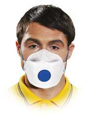 FFP2 PROTECTIVE HALF-MASK WITH EXHAUST VALVE AND ELASTIC BAND