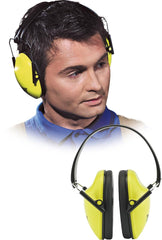 HIGH-VISIBILITY SAFETY EAR MUFFS WITH ADJUSTABLE FIT & ABS CONSTRUCTION