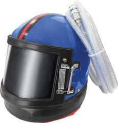 DRUCKLUFT-ATEMSCHUTZGERÄT MIT HELM FÜR STRAHLENDE OBERFLÄCHENBEARBEITUNG