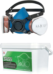 SECURA 3100 CHEM SILICONE HALF MASK WITH A2 & P3 FILTERS