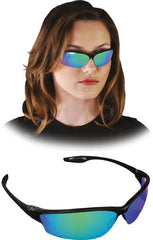 ULTRA-LIGHT POLYCARBONATE SAFETY GLASSES WITH ANTI-SLIP GRIP