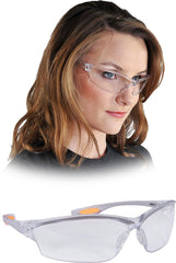 ULTRA-LIGHT POLYCARBONATE SAFETY GLASSES WITH ANTI-SLIP GRIP