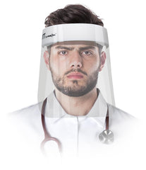 GESICHTSSCHUTZSCHILD AUS PET MIT KOMFORT-GUMMIBAND