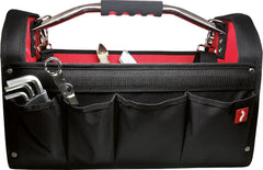 DURABLE 600D POLYESTER TOOL BAG WITH REINFORCED RIVETS AND MULTIPLE POCKETS
