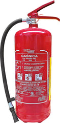INDUSTRIAL GRADE 6KG ABC DRY POWDER FIRE EXTINGUISHER WITH MAGNETIC HOLDER