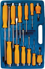 12-TEILIGES SCHRAUBENDREHER-SET AUS CR-V STAHL FÜR WERKSTÄTTEN