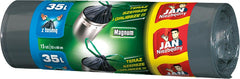 HEAVY-DUTY 35L GARBAGE BAGS WITH EASY-TIE TAPE - 15 PACK