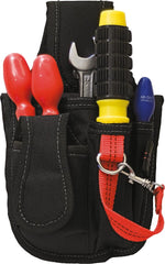 DURABLE POLYESTER TOOL BAG WITH MULTIPLE POCKETS AND STRAP FOR ASSEMBLERS