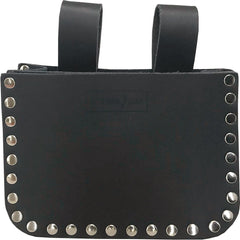 SACOCHE DOUBLE DE COUVREUR EN CUIR ÉPAIS ET ARTISANALE