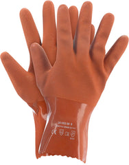 DOUBLE COATED PVC GLOVES WITH COTTON LINING FOR INDUSTRIAL PROTECTION