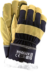 RĘKAWICE OCHRONNE Z OCIEPLANĄ SKÓRĄ ŚWIŃSKĄ I MANKIETEM