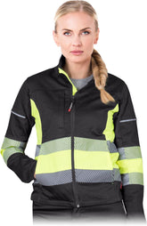 SICHERHEITSBLUSE FÜR DAMEN MIT REFLEKTIERENDEN ELEMENTEN
