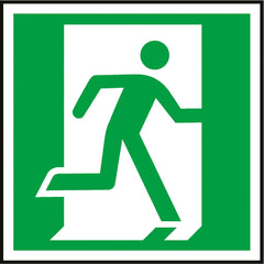 PANNEAU DE SÉCURITÉ ÉVACUATION GAUCHE PHOTOLUMINESCENT 150x150 CM