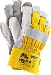 VOLLFLÄCHIGE SCHUTZHANDSCHUHE AUS RINDSLEDER MIT VERSTÄRKTER GRIFFFLÄCHE