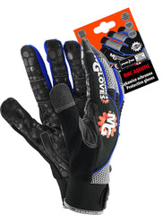 DURABLE MECHANICS PROTECTIVE GLOVES WITH SILICONE GRIP AND VELCRO WRIST