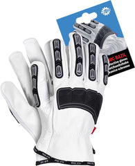 DURABLE COWHIDE LEATHER GLOVES WITH TPR REINFORCEMENTS