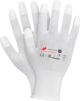DURABLE NYLON SAFETY GLOVES WITH PU COATING AND ENHANCED GRIP