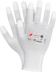 DURABLE NYLON SAFETY GLOVES WITH PU COATING AND ENHANCED GRIP