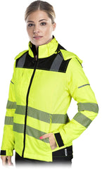 HIGH-VISIBILITY WOMEN'S INSULATED WORK JACKET WITH REFLECTIVE STRIPS