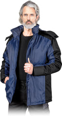 KURTKA MĘSKA REIS - OCIEPLANA Z WYJMOWANYM KAPTUREM