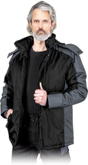 KURTKA MĘSKA REIS - OCIEPLANA Z WYJMOWANYM KAPTUREM