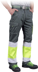 PANTALON DE TRAVAIL FLEXIBLE BAX AVEC BANDES RÉFLÉCHISSANTES ET CERTIFICATION OEKO-TEX