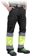 PANTALON DE TRAVAIL FLEXIBLE BAX AVEC BANDES RÉFLÉCHISSANTES ET CERTIFICATION OEKO-TEX