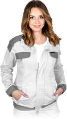 HIGH-VISIBILITY COTTON WORK JACKET WITH REFLECTIVE SAFETY FEATURES